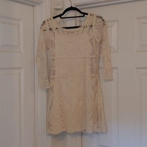 White lace dress